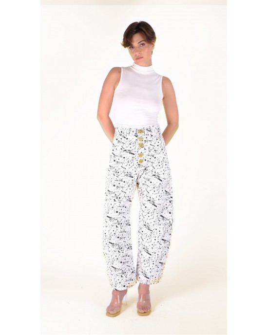 Salt & Pepper Mary Off-White Brushed Τζιν Παντελόνι Salt & Pepper Mary Off-White Brushed Τζιν Παντελόνι