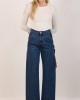 Salt & Pepper Megan S/W Wide Leg Denim Παντελόνι
