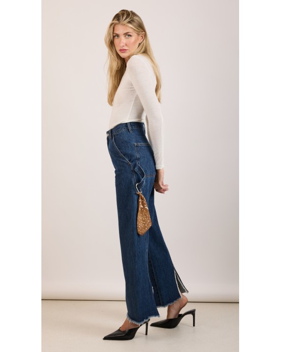 Salt & Pepper Megan S/W Wide Leg Denim Παντελόνι