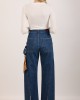 Salt & Pepper Megan S/W Wide Leg Denim Παντελόνι