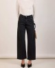 Salt & Pepper Megan Vintage Black Wide Leg Denim Παντελόνι