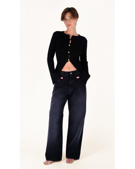 Salt & Pepper Natalie Black S/W Fade Out Τζιν Παντελόνι