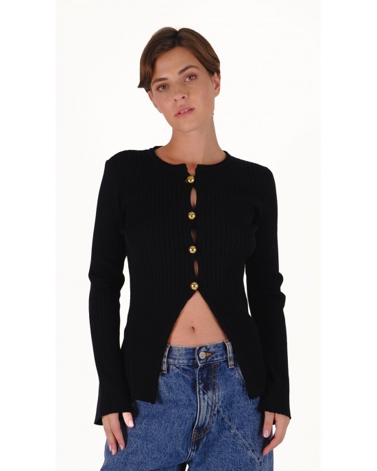 Salt & Pepper Rhea Black Μπλούζα