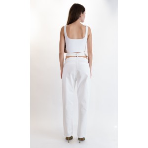 Salt & Pepper Simone Off-White Τζιν Παντελόνι
