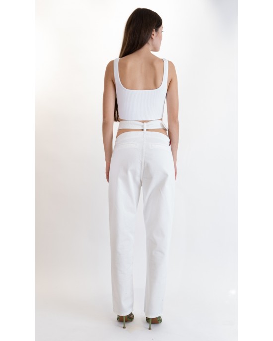 Salt & Pepper Simone Off-White Τζιν Παντελόνι