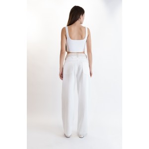 Salt & Pepper Veronica Cream Τζιν Παντελόνι