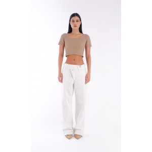 Salt & Pepper Crooked Off-White Breeze Τζιν Παντελόνι