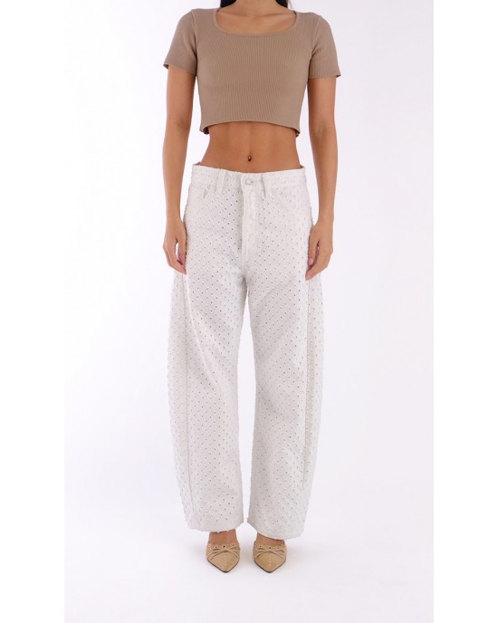 Salt & Pepper Gwen Off-White Breeze Τζιν Παντελόνι