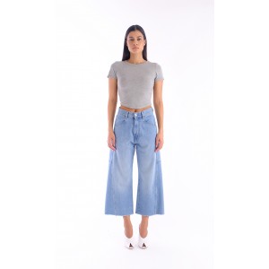 Salt & Pepper Robin Light Cropped Τζιν Παντελόνι