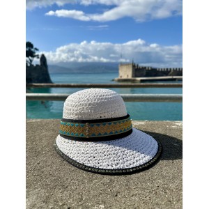 Sparti Handmade Monterosso White Καπέλο