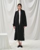 Tailor Made Oversized Black Παλτοζακέτα Με Τσέπες & Ζώνη