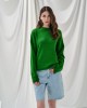 Tailor Made Knitwear Oversized Round Neck Πουλόβερ Green