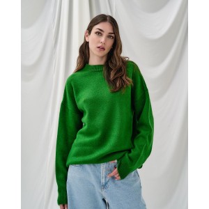 Tailor Made Knitwear Oversized Round Neck Πουλόβερ Green