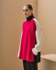 Tailor Made Three Colors Oversized Turtleneck Off White/Red Πουλόβερ