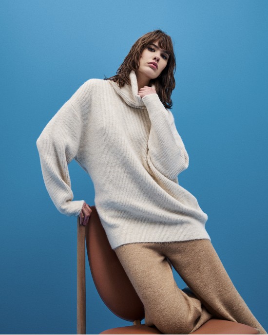 Tailor Made Relaxed Knit Turtleneck Πουλόβερ Cashmere