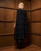 Tailor Made Long Knit Black Κάπα