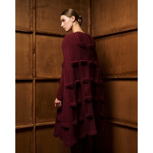 Tailor Made Long Knit Bordeaux Κάπα