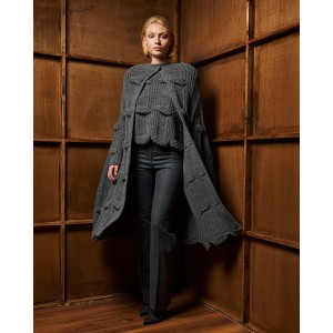 Tailor Made Long Knit Grey Κάπα