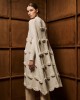 Tailor Made Long Knit Off-White Κάπα
