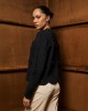 Tailor Made Cable Knit Black Πουλόβερ