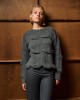 Tailor Made Cable Knit Grey Πουλόβερ