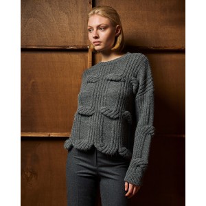 Tailor Made Cable Knit Grey Πουλόβερ