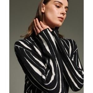 Tailor Made Rhombus Knit Black Πουλόβερ