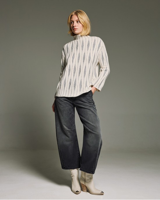 Tailor Made Rhombus Knit Off White Πουλόβερ Tailor Made Rhombus Knit Off White Πουλόβερ