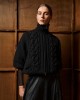 Tailor Made Cable Knit Black Ζακέτα