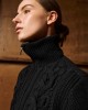 Tailor Made Cable Knit Black Ζακέτα