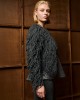 Tailor Made Short Fringed Knit Grey Ζακέτα