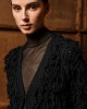 Tailor Made Long Fringed Knit Black Ζακέτα Tailor Made Long Fringed Knit Black Ζακέτα