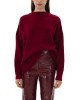 Tailor Made Oversized Round Neck Knit Bordeaux Πουλόβερ Tailor Made Oversized Round Neck Knit Bordeaux Πουλόβερ