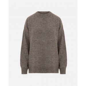 Tailor Made Oversized Round Neck Knit Grey Πουλόβερ Tailor Made Oversized Round Neck Knit Grey Πουλόβερ