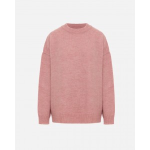 Tailor Made Oversized Round Neck Knit Pink Πουλόβερ Tailor Made Oversized Round Neck Knit Pink Πουλόβερ