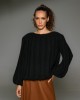 Tailor Made Oversized Nostalgic Wide-neck Knit Black Πουλόβερ
