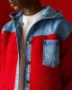 Tailor Made Denim Hood Shoulders & Pocket Red Ζακέτα