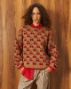 Tailor Made Knit With Cherries Camel Πουλόβερ
