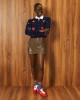 Tailor Made Embroidered Flowers Knit Navy Blue Ζακέτα
