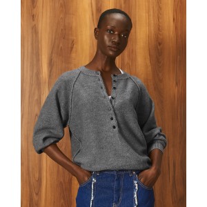 Tailor Made Knit Reglan With Long Pat Πουλόβερ