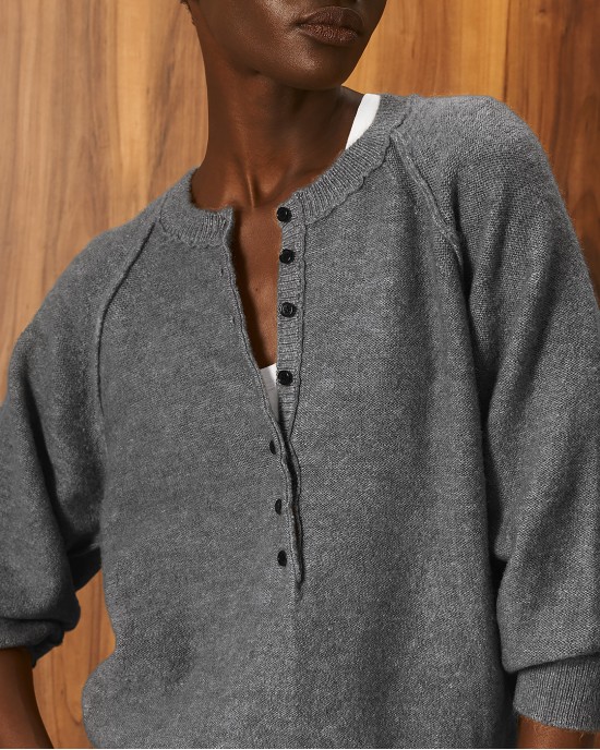 Tailor Made Knit Reglan With Long Pat Πουλόβερ