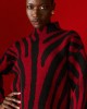 Tailor Made Knit Zebra Bordeaux Πουλόβερ