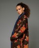 Tailor Made Oversized Knit Floral Coffee Ζακέτα