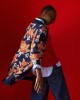 Tailor Made Oversized Knit Floral Navy Blue Ζακέτα
