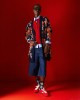 Tailor Made Oversized Knit Floral Navy Blue Ζακέτα