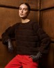 Tailor Made Two Knit Ways Coffee Πουλόβερ Tailor Made Two Knit Ways Coffee Πουλόβερ