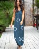 Tarifa Soul Lanzarote Open Back Blue Φόρεμα