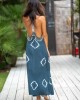 Tarifa Soul Lanzarote Open Back Blue Φόρεμα