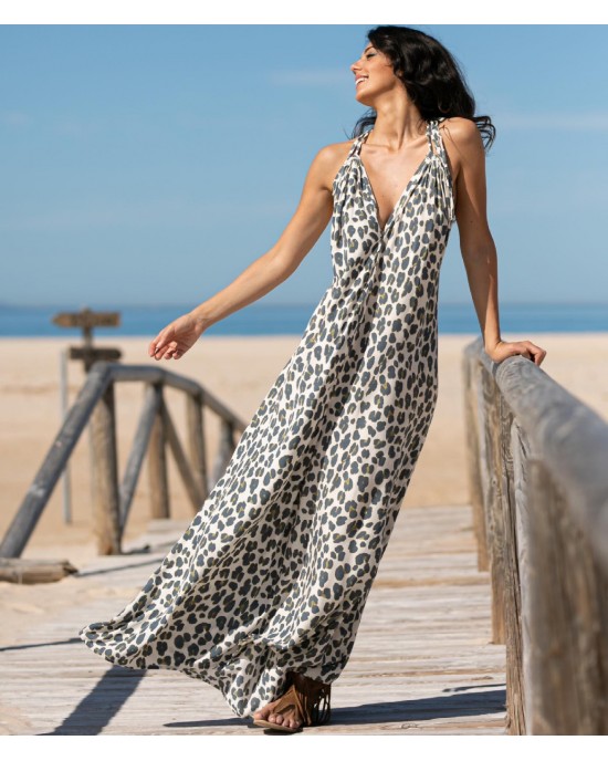 Tarifa Soul Sarah Φόρεμα Leopard Beige
