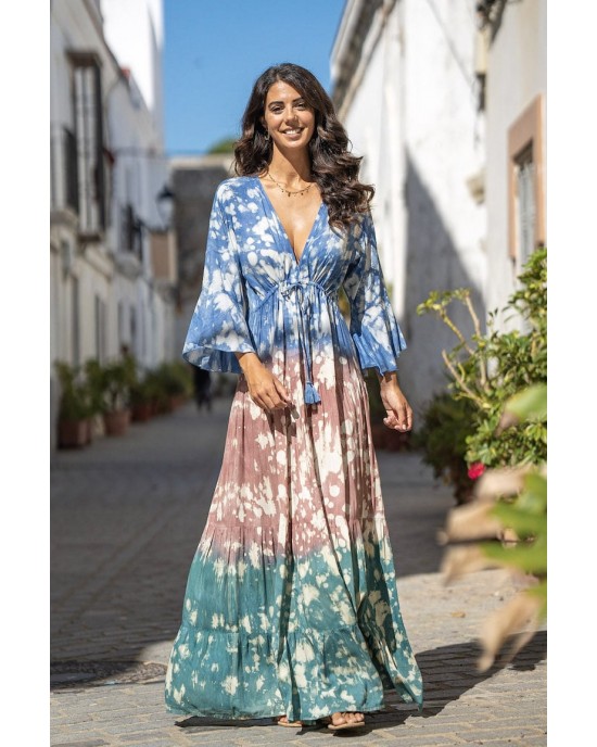 Tarifa Soul Blubbles Blue Maxi Φόρεμα Tarifa Soul Blubbles Blue Maxi Φόρεμα